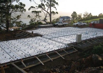 House slab foundations